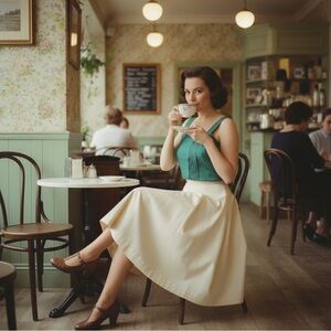 Vintage 1950s Green Blouse